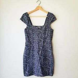 Free People Floral Brocade Strappy Bodycon Dress